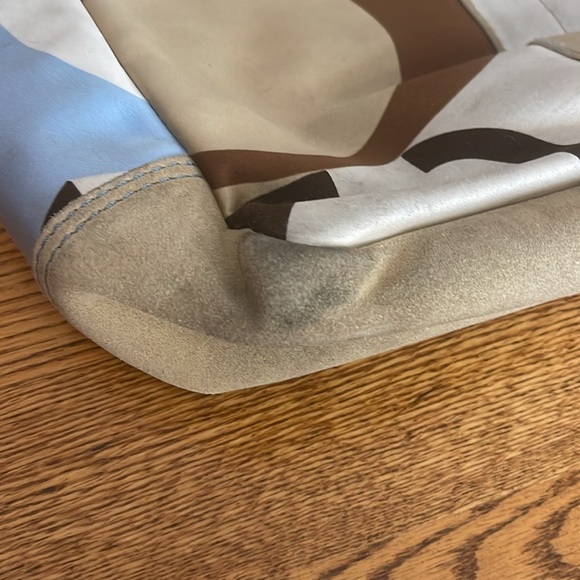 Brown and blue Coach purse - Picture 2 of 8